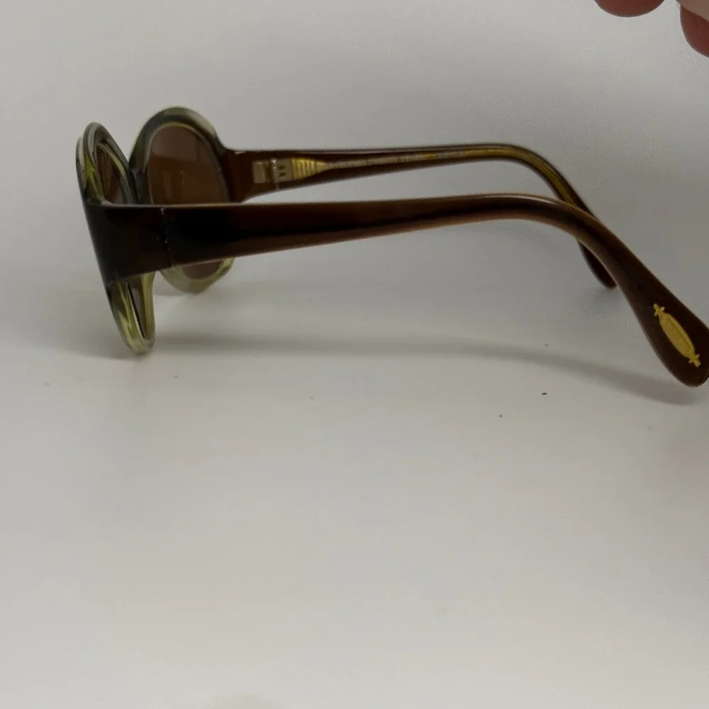 Oliver Peoples Twenty Years Merce‎ Sunglasses Brown Oval 55-19-120 DEB 22299